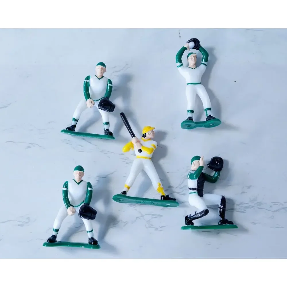 VTG 1981 Wilton Baseball Players Set of 5 Cake Toppers Boys Sport Party Favors